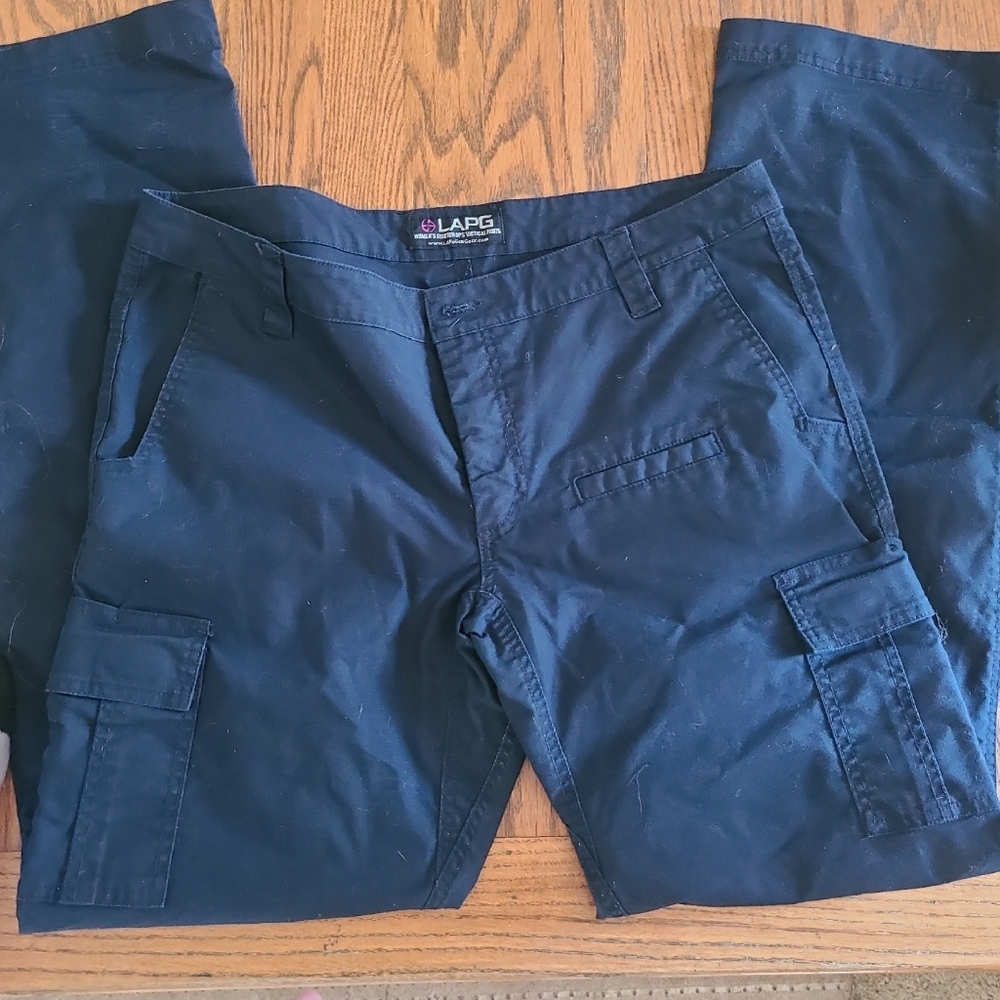 Womens Size 16 Long Police Tactical Pants Navy Blue